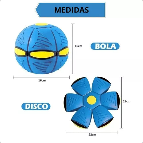 Bola Maluca Transforma em Disco com Luzes